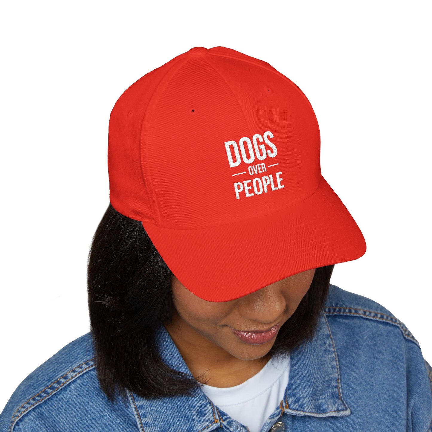 Dogs Over People Embroidered Cap — Funny Pet Lover Hat
